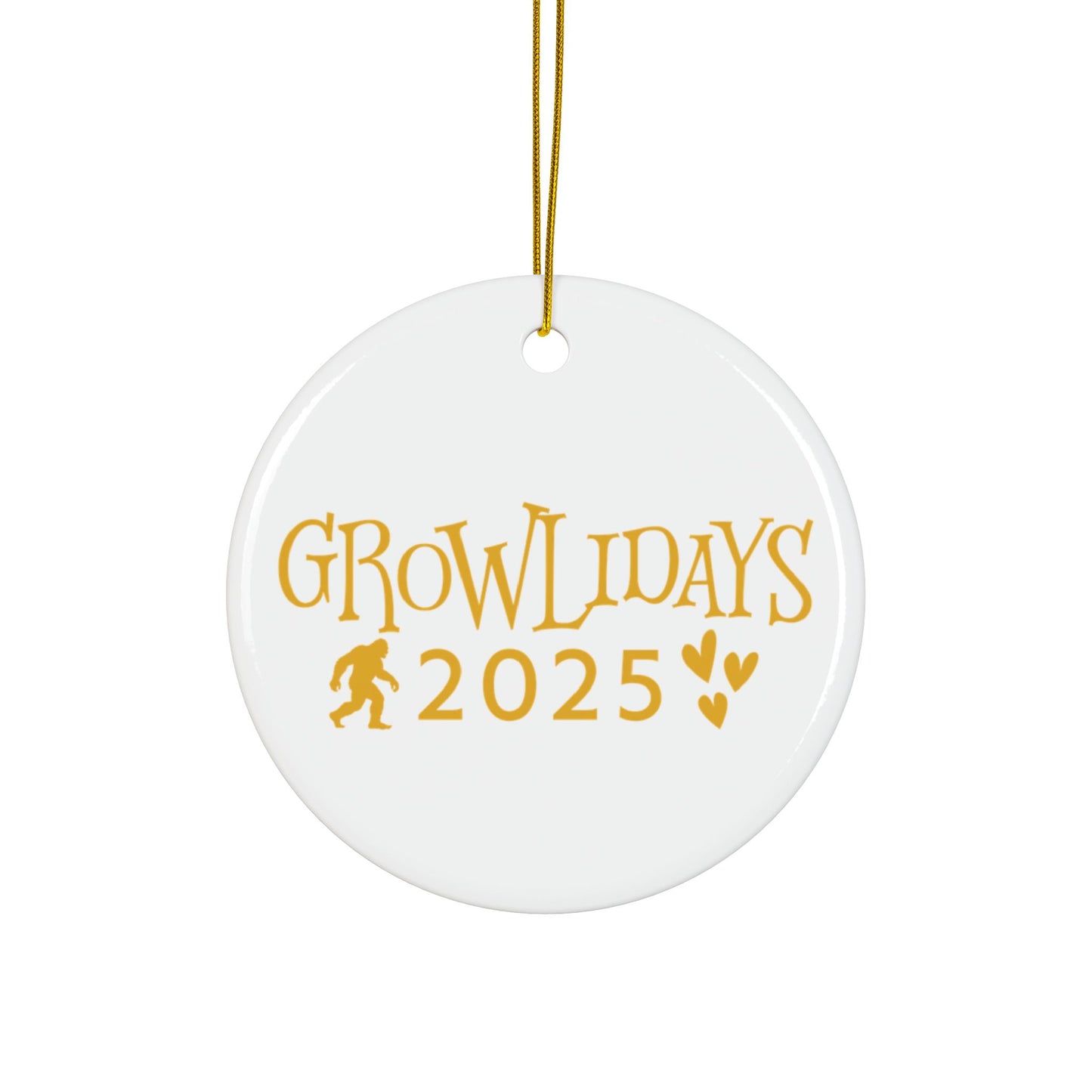 Bigfoot Growlidays 2025 Ceramic Ornament