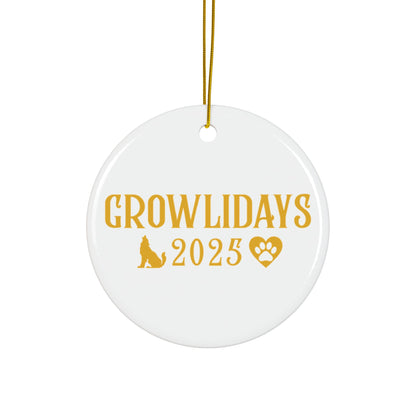 Shadow and Trina (Sawtooth Shifters) Growlidays Ceramic Ornament